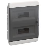 Корпус ЩРВ-П-24 TEKFOR IP41 черн. прозр. дверь пластик. IEK TF5-KP12-V-24-41-K01-K03