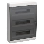 Корпус ЩРН-П-54 TEKFOR IP41 черн. прозр. дверь пластик. IEK TF5-KP12-N-54-41-K01-K03