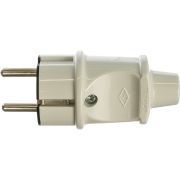 Вилка электрич. с заземл. 16А 220В бел. Makel 10002