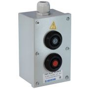 Пост кнопочный ПКУ-15-21.121-54 У2 (1хВК30-10-11110-54 (1з+1р) черн. + 1хВК30-10-11110-54 (1з+1р) красн. + PG-19) пост управления Электротехник ET054487