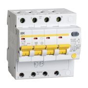 Выключатель автоматический дифференциального тока 4п C 32А 300мА тип AC 4.5кА АД-14 KARAT IEK MAD10-4-032-C-300