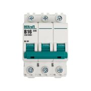 Выключатель автоматический модульный 3п B 16А 4.5кА ВА-101 DEKraft 11030DEK