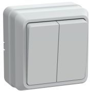 Выключатель 2-кл. ОП Октава 10А IP20 ВС20-2-0-ОБ 250В бел. GENERICA EVO20-K01-10-DC