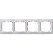 Рамка 4-м КВАРТА РГ-4-КБ горизонт. бел. GENERICA EMK40-K01-DM