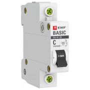 Выключатель автоматический модульный 1п C 50А 4.5кА ВА 47-29 Basic EKF mcb4729-1-50C