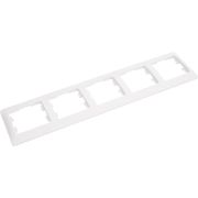Рамка 5-м Glossa горизонт. бел. SE GSL000105