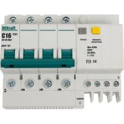 Выключатель автоматический дифференциального тока 4п C 16А 30мА тип AC 4.5кА ДИФ-101 DEKraft 15020DEK