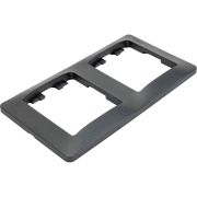 Рамка 2-м Glossa вертикал. антрацит SE GSL000706