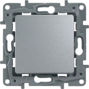 Переключатель 1-кл. СП Etika 10А IP20 250В 10AX авт. зажимы механизм алюм. IEK 672405