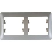Рамка 2-м Glossa горизонт. платина SE GSL001202