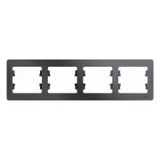 Рамка 4-м Glossa горизонт. графит SE GSL001304