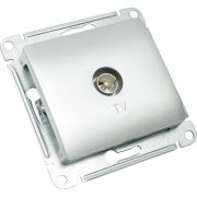 Розетка телевизионная TV Glossa коннектор механизм алюм. SE GSL000393