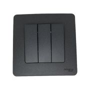 Выключатель 3-кл. СП Blanca 10А IP20 (сх. 1+1+1) 250В антрацит SE BLNVS100506
