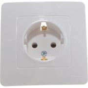 Розетка 1-м СП Blanca 16А IP20 250В с заземл. без защ. шторок бел. SE BLNRS001011