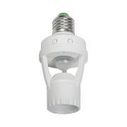 Датчик движения ДД 045 E27 60Вт угол обз. 360град. 6м IP20 бел. IEK LDD10-045-60-001