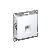 Розетка компьютерная 1-м AtlasDesign RJ45 кат.5E механизм бел. SE ATN000183