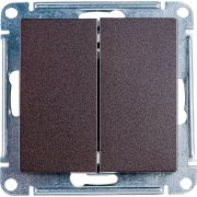 Переключатель проходной 2-кл. СП AtlasDesign 10А IP20 (сх. 6/2) 10AX механизм мокко SE ATN000665