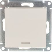 Выключатель 1-кл. СП AtlasDesign 10А IP20 (сх. 1а) 10AX с подсветкой механизм беж. SE ATN000213