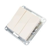 Выключатель 3-кл. СП AtlasDesign 10А IP20 (сх. 1+1+1) 10AX механизм беж. SE ATN000231