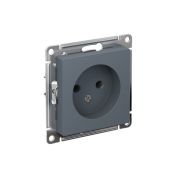 Розетка 1-м СП AtlasDesign 16А IP20 без заземл. без защ. шторок механизм грифель SE ATN000741