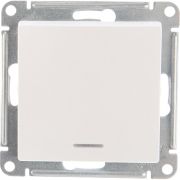 Выключатель 1-кл. СП AtlasDesign 10А IP20 (сх. 1а) 10AX с подсветкой механизм жемчуж. SE ATN000413