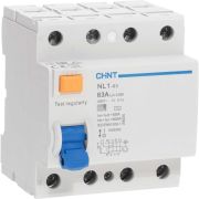 Выключатель дифференциального тока (УЗО) 4п 63А 30мА тип AC 6кА NL1-63 (R) CHINT 200225