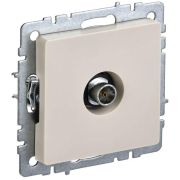 Розетка телевизионная оконечная TV СП Brite РТВ11-0-БрКр механизм беж. IEK BR-A10-O-K10