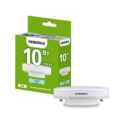 Лампа светодиодная 10Вт T80 таблетка 6500К холод. бел. GX53 1000лм 230В GENERICA LL-T80-10-230-65-GX53-G