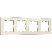Рамка 4-м BRITE РУ-4-2-БрВа стекло ванильн. IEK BR-M42-G-K10