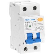 Выключатель автоматический дифференциального тока 1п+N C 16А 30мА тип A 6кА NB1L (36мм) (R) CHINT 203019