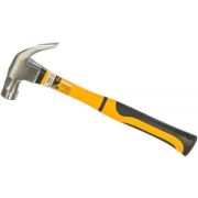 Молоток-гвоздодер 450г фибергласовая двухкомпонентн. ручка с магнитом Вихрь 73/6/8/8