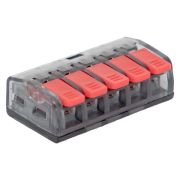 Клемма строительно-монтажная СМК 221-415 5-проводная 0.2-4кв.мм (уп.50шт) PROxima EKF plc-smk-221-415