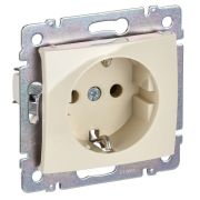 Розетка 1-м СП Valena 16А IP20 2P+E с заземл. немецк. стандарт механизм сл. кость (DIY-упак.) IEK 695612