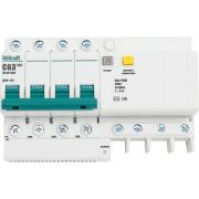 Выключатель автоматический дифференциального тока 4п C 63А 30мА тип AC 4.5кА ДИФ-101 8мод. DEKraft 15026DEK