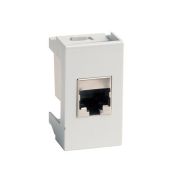 Розетка компьютерная 1-м 1мод. Viva RJ45 кат.5E экранир. бел. DKC 45048