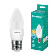 Лампа светодиодная LED8-C35/845/E27 8Вт свеча 4500К бел. E27 750лм 170-265В Camelion 12390