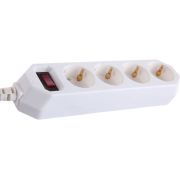 Удлинитель с сетевым фильтром 4х1.5м с заземл. 10А IP20 USF-M-4es-1.5m-W ПВС 3х0.75 с выкл. бел. Эра Б0019741