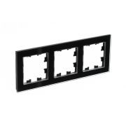 Рамка 3-м AtlasDesign Nature стекло черн. SE ATN321003