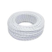Провод ретро 2х2.5 матов. бел. (уп.20м) Bironi B1-425-71-20