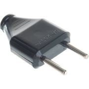 Вилка 61 714 NCA-PL07-6A-X-BL прямая без заземл. черн. Navigator 61714