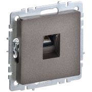 Розетка компьютерная СП RJ45 кат.5E BRITE РК10-БрТБ механизм бронза IEK BR-K10-1-K45