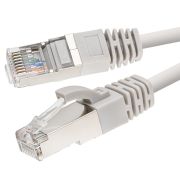 Патч-корд FTP кат.5E 4х2 26AWG (7х0.16мм) Cu LSZH сер. 1м SUPRLAN 10-0716