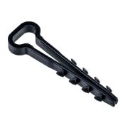 Дюбель-хомут 5х10мм для плоского кабеля нейлон черн. (уп.100шт) IEK UDH14-05-10-100-K02